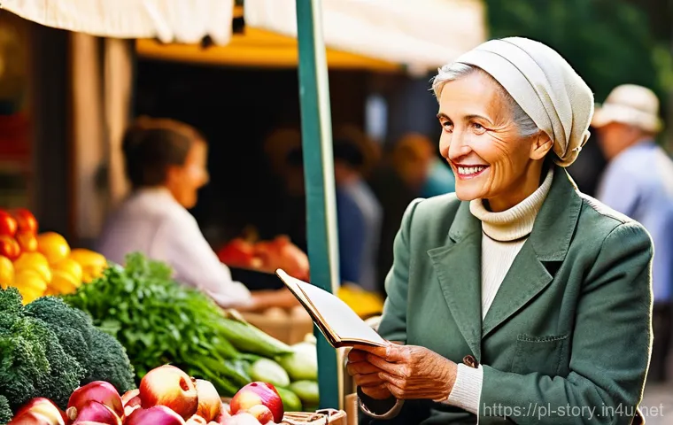 스토리텔러 실무에서의 창의적 문제 해결 사례와 전략 분석과 연구 - **Prompt 1: External Inspiration at a Polish Market**
    "A thoughtful female writer, in her late 2...