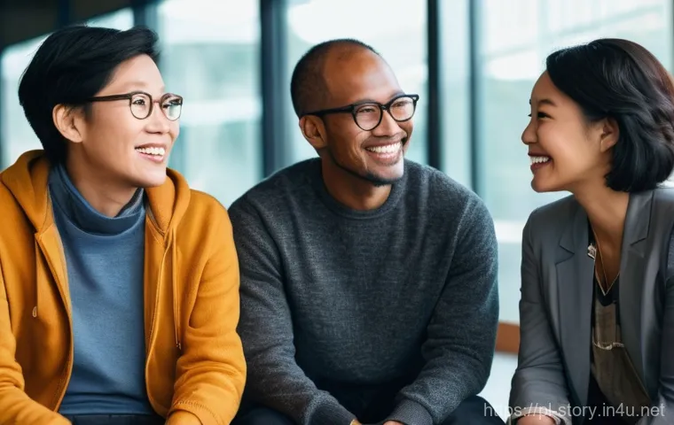 스토리텔러 자격증의 글로벌 인증 기준 분석과 전략 - **Prompt 1: The Universal Language of Storytelling**
    "A diverse group of five adults, including ...