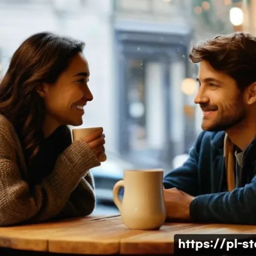 스토리텔러 직무와 관련된 최신 사례 연구 - **Prompt:** A cozy and inviting cafe setting, bathed in warm, soft lighting. Two friends, a woman an...