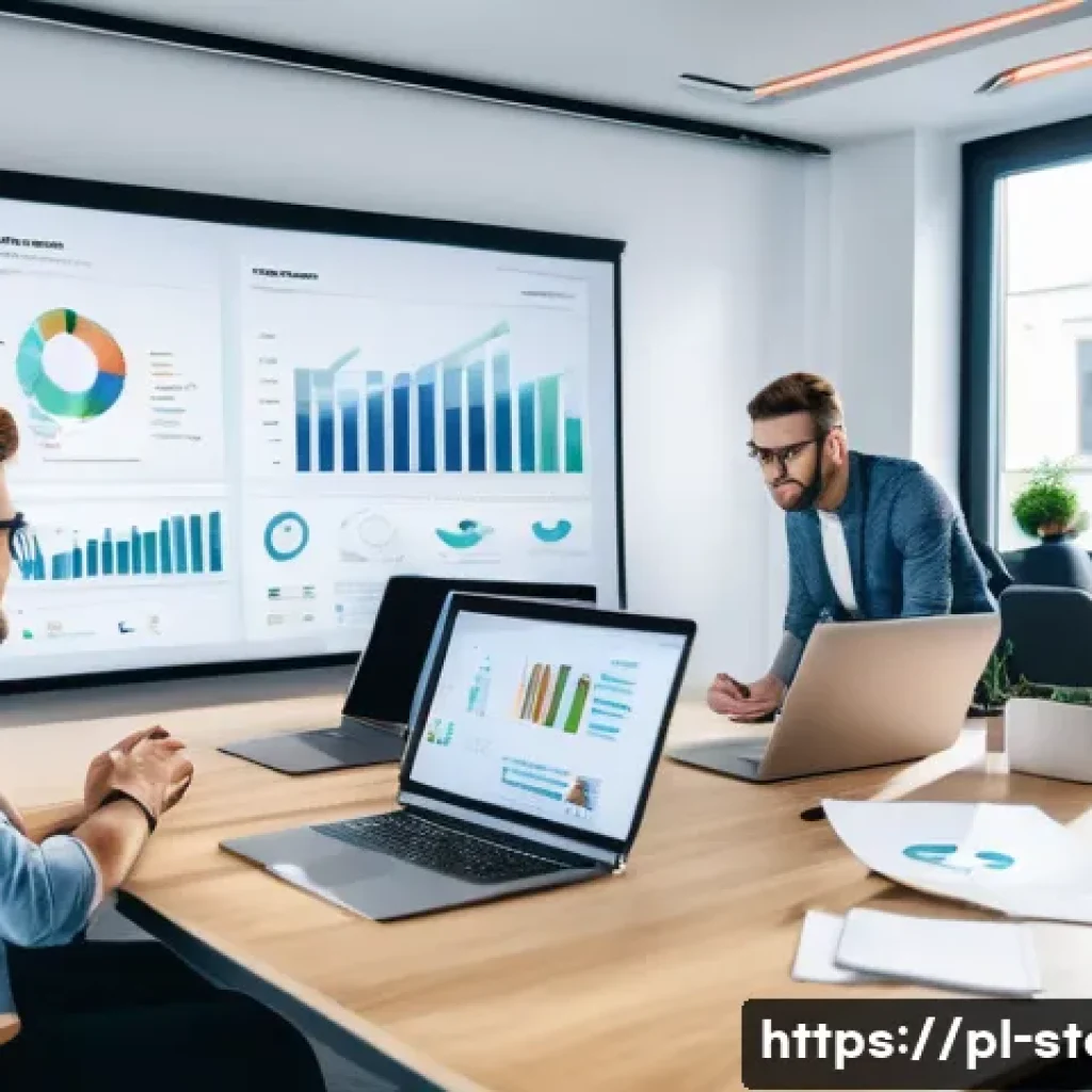 스토리텔러 관련 직업의 다양한 이야기 제작 방법과 사례 분석과 연구 - A modern marketing team brainstorming storytelling strategies in a bright, contemporary office in Wa...