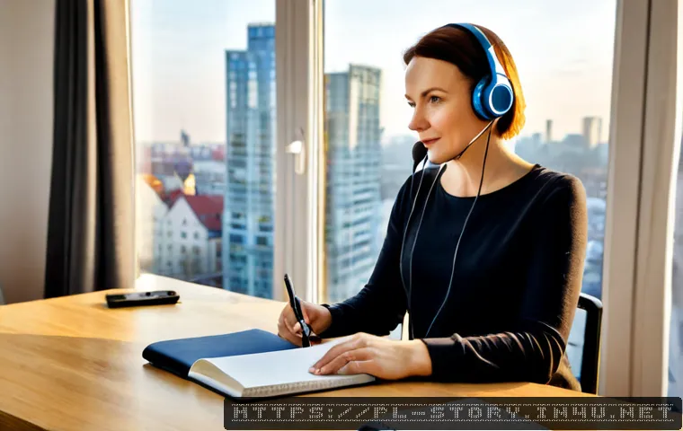 스토리텔러 직업의 성공 사례와 성장 가능성 분석 - Photorealistic successful Polish storyteller working in a bright Warsaw apartment studio, confident ...